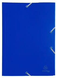 Chemise a Elastique 3 Rabats PP 24x32 Bleue EX55902E